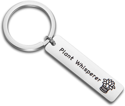 Gardener Gift Idea Plant Lover Gift Plant Whisperer Keychain Gardening Jewelry Plant Keychain