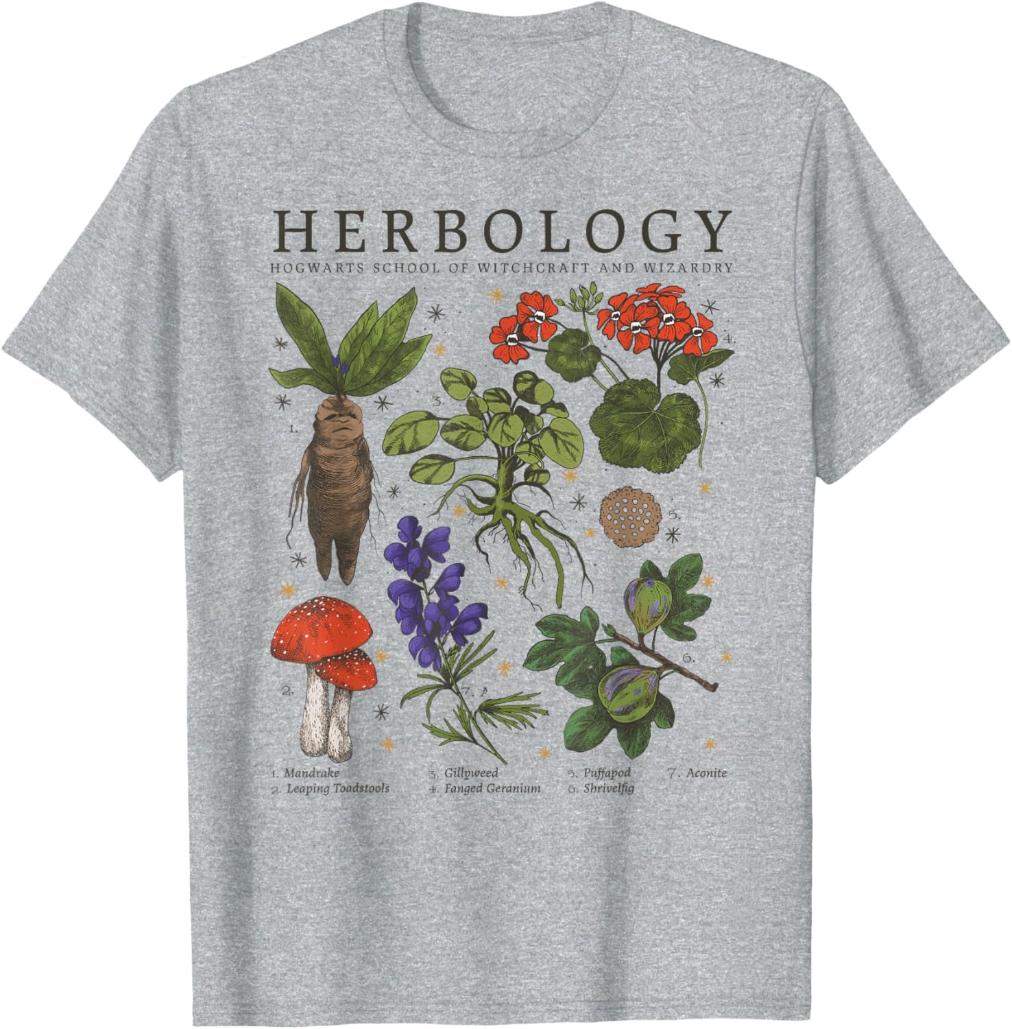 Herbology Plants Short Sleeve T-Shirt