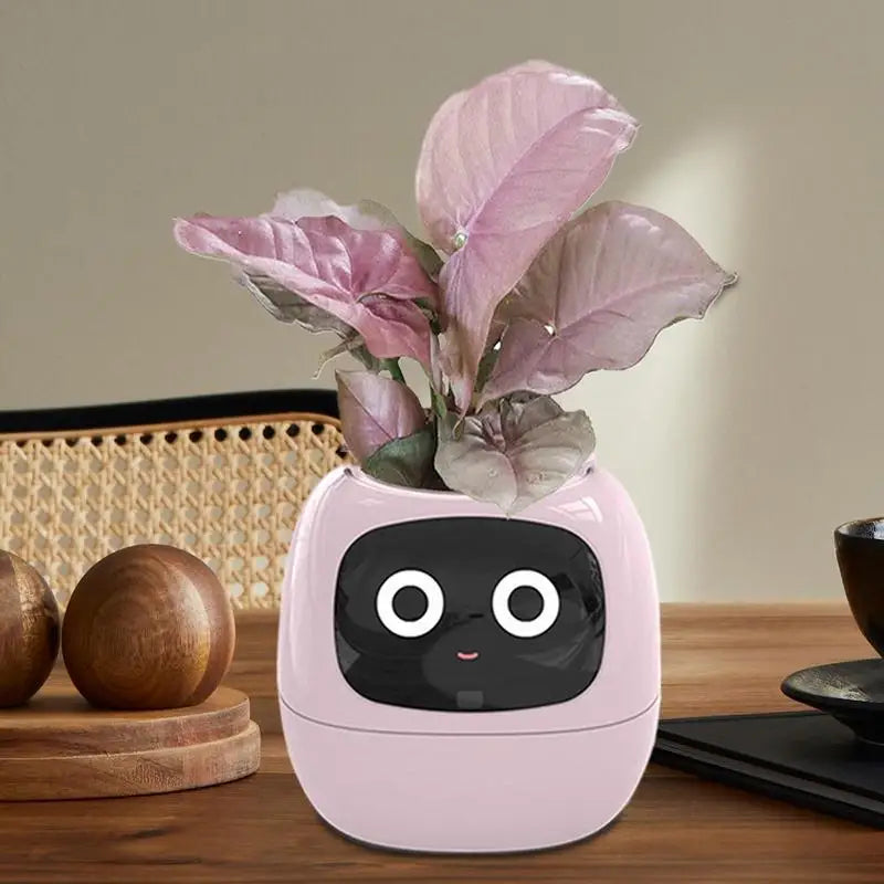 Smart Flower Pot Intelligent Flower Pot Adorable Plant Companion for Indoor Decoration Make Raising Plants Easy and Fun Plant