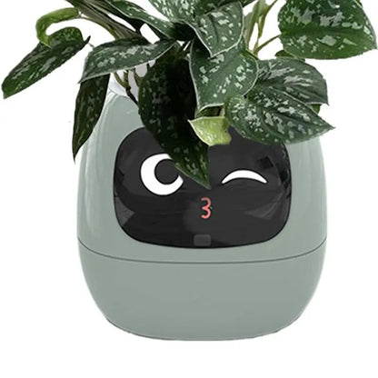 Smart Flower Pot Intelligent Flower Pot Adorable Plant Companion for Indoor Decoration Make Raising Plants Easy and Fun Plant