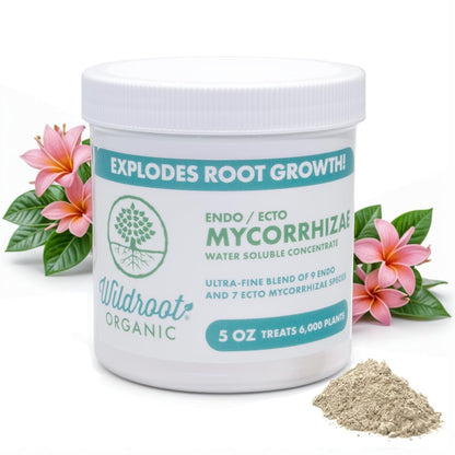 Mycorrhizae 16 Species Inoculant (5 Oz) Improves Drought Tolerance + Saves Precious Water + Fertilizer, Root Stimulator • Explodes Root Growth [5 Oz Treats 6,000 (4 Inch) Plants]