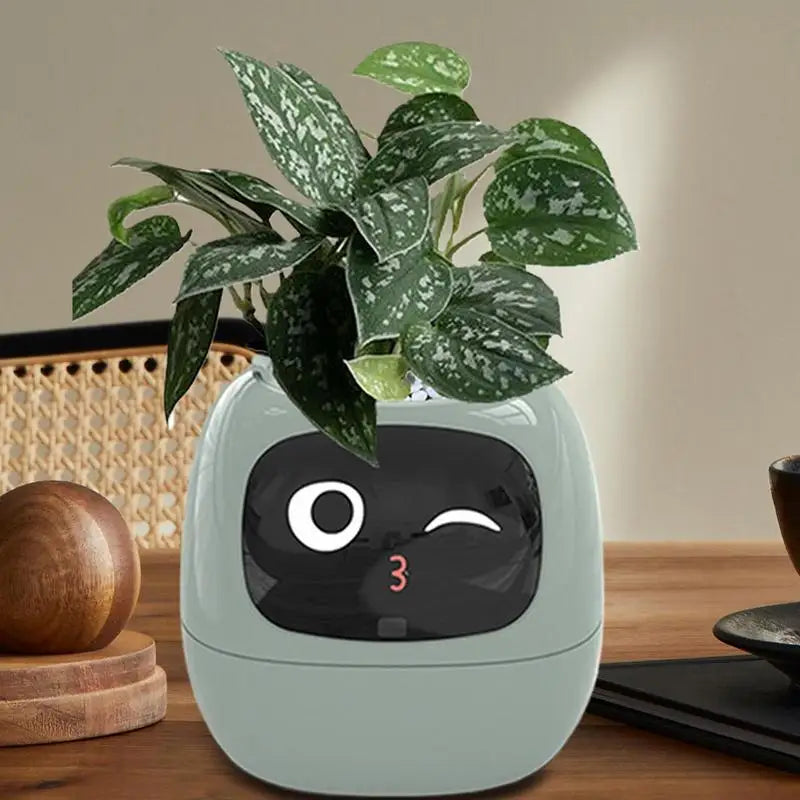 Smart Flower Pot Intelligent Flower Pot Adorable Plant Companion for Indoor Decoration Make Raising Plants Easy and Fun Plant