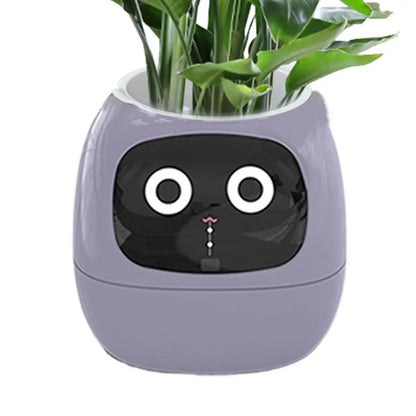 Smart Flower Pot Intelligent Flower Pot Adorable Plant Companion for Indoor Decoration Make Raising Plants Easy and Fun Plant