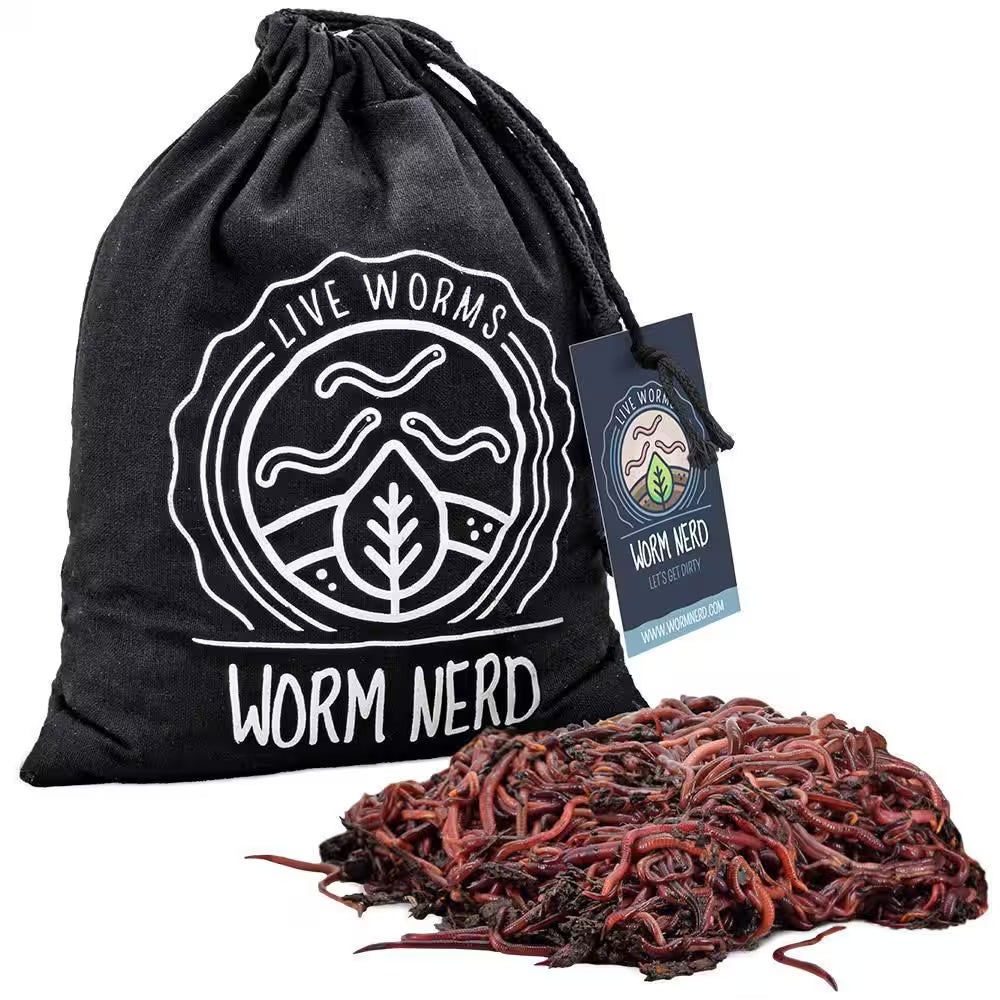 Worm Nerd Live Composting Worm Mix (100 Worms)