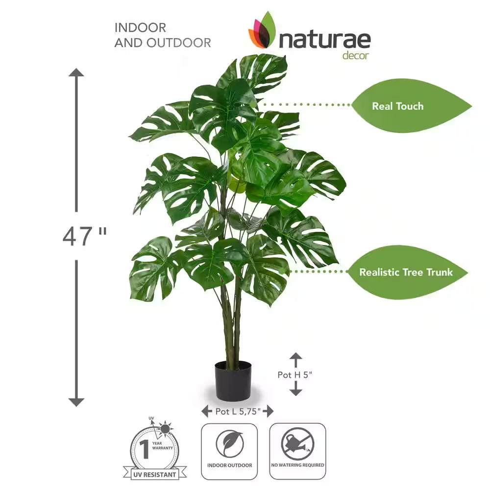 Artificial 47 In. Monstera Indoor and Outdoor Plants