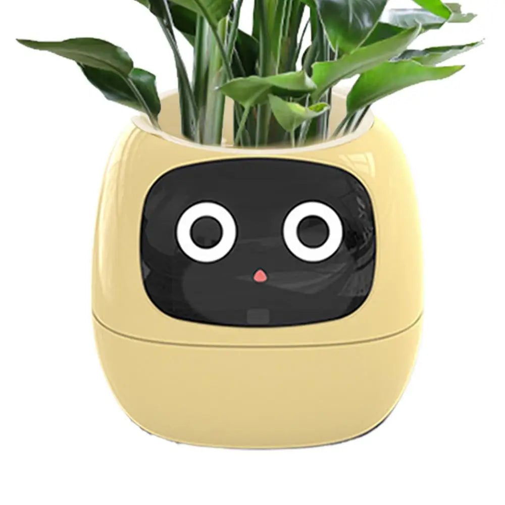 Smart Flower Pot Intelligent Flower Pot Adorable Plant Companion for Indoor Decoration Make Raising Plants Easy and Fun Plant