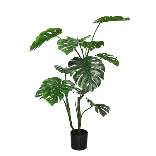 Artificial Monstera Plant 48", Tall 4FT Large Faux Potted Monstera Floor Plan...